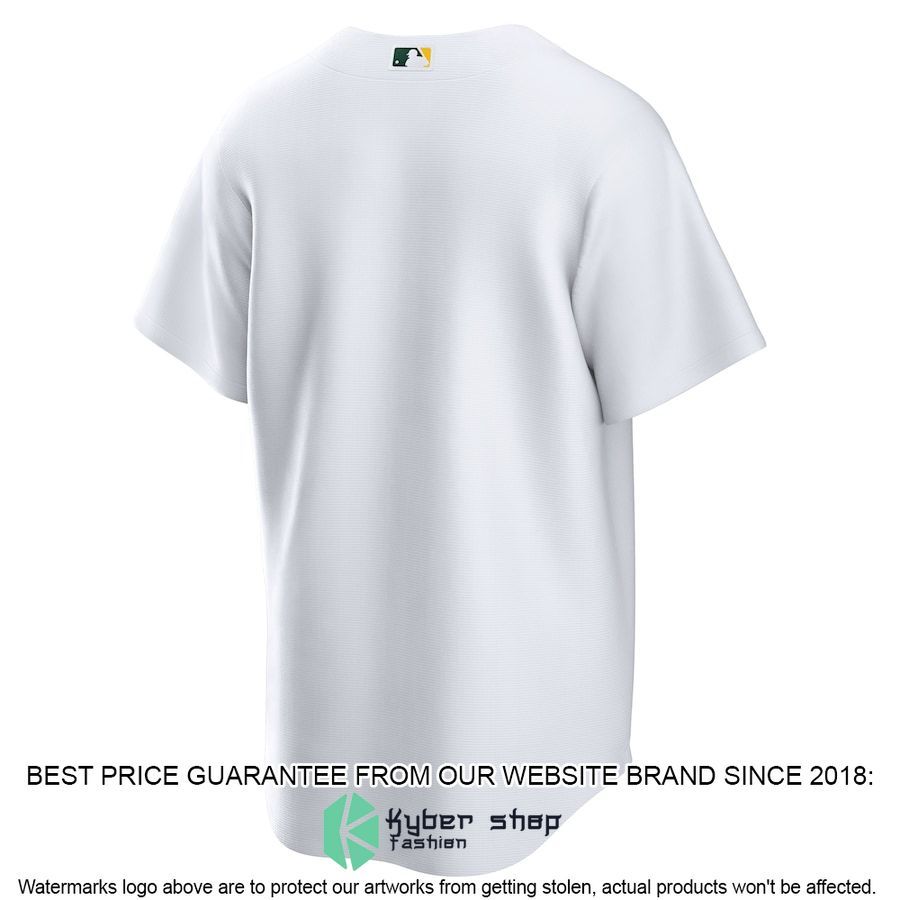 Oakland Athletics Home Blank White Baseball Jersey 3 Oakland Athletics Home Blank White Baseball Jersey word2