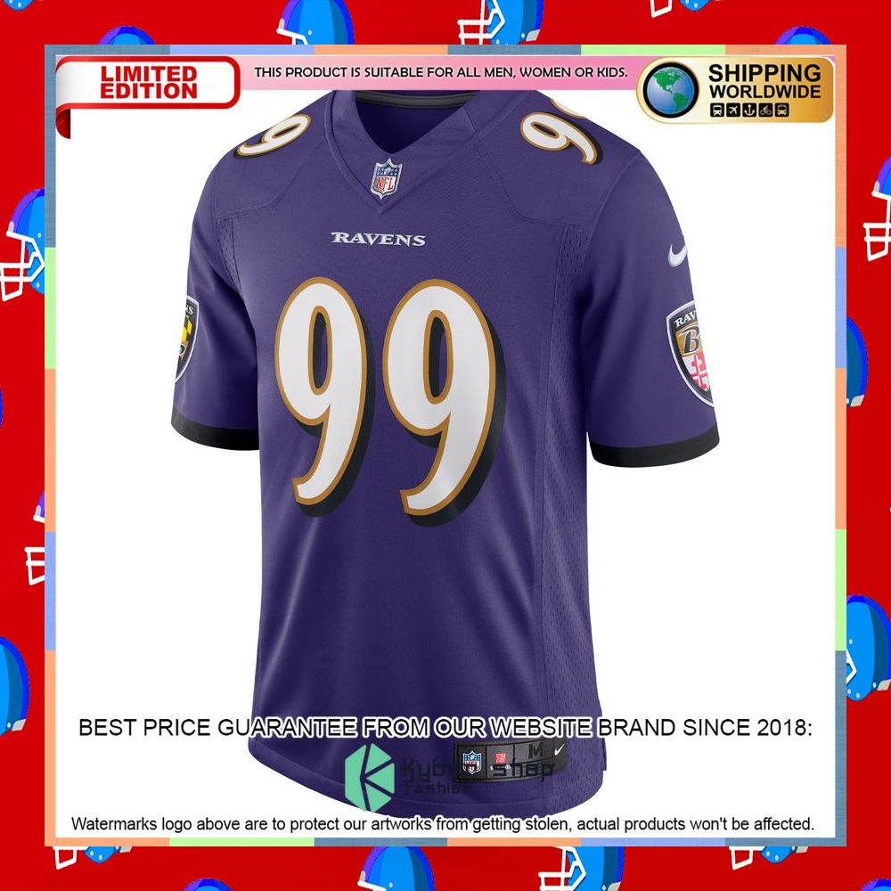 Odafe Oweh Baltimore Ravens Vapor Purple Football Jersey 6 Odafe Oweh Baltimore Ravens Vapor Purple Football Jersey word1