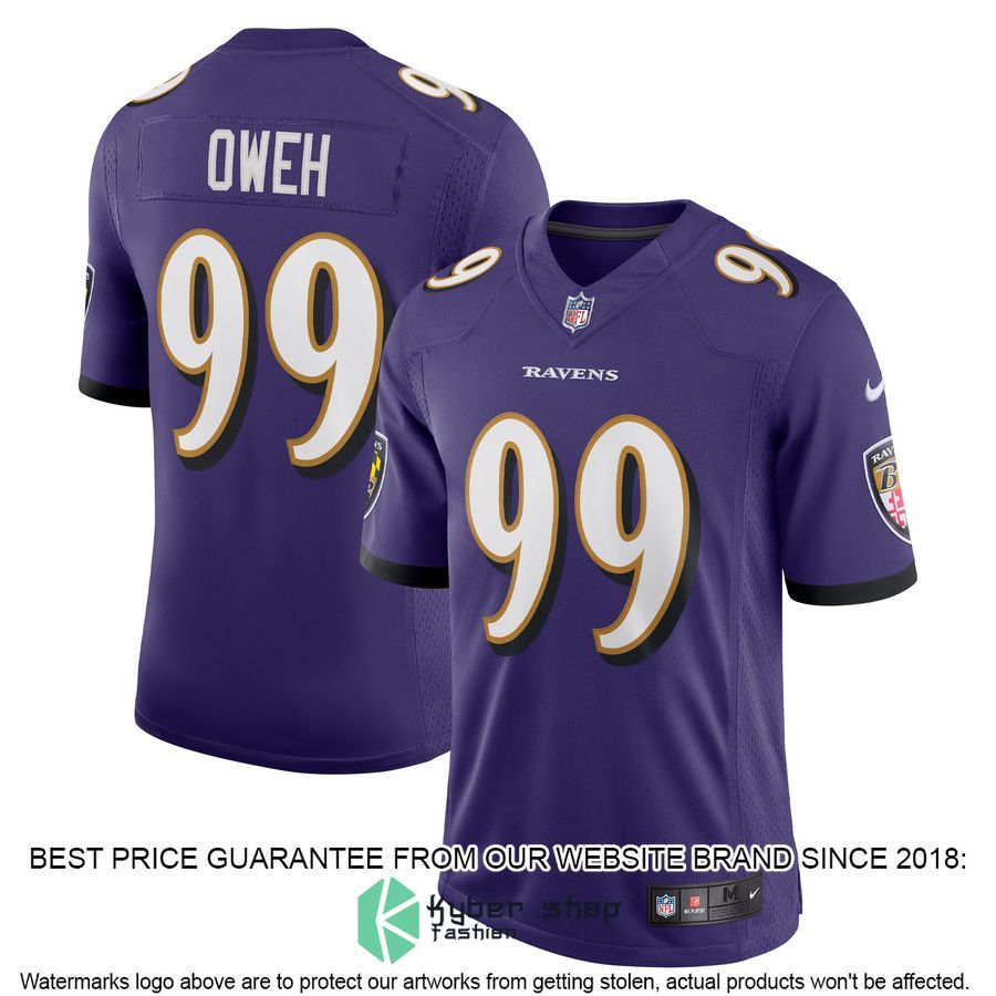 Odafe Oweh Baltimore Ravens Vapor Purple Football Jersey 4 Odafe Oweh Baltimore Ravens Vapor Purple Football Jersey word1