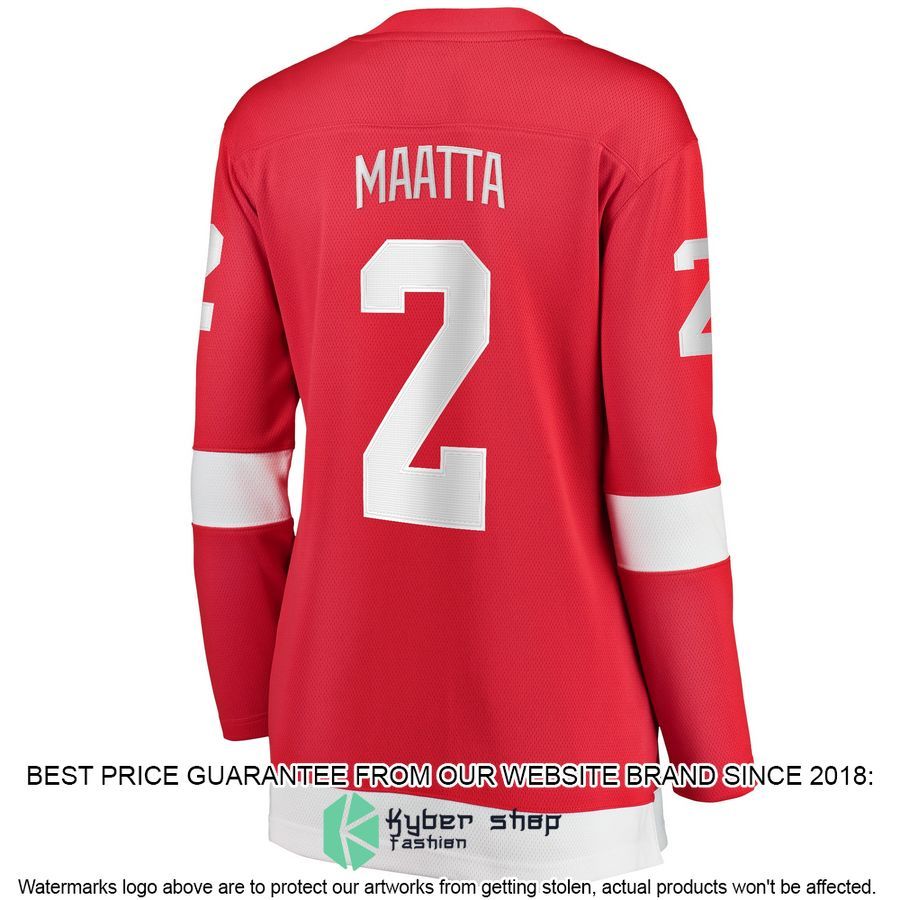 Olli Maatta Detroit Red Wings Women's Red Hockey Jersey 3 Olli Maatta Detroit Red Wings Women's Red Hockey Jersey word3