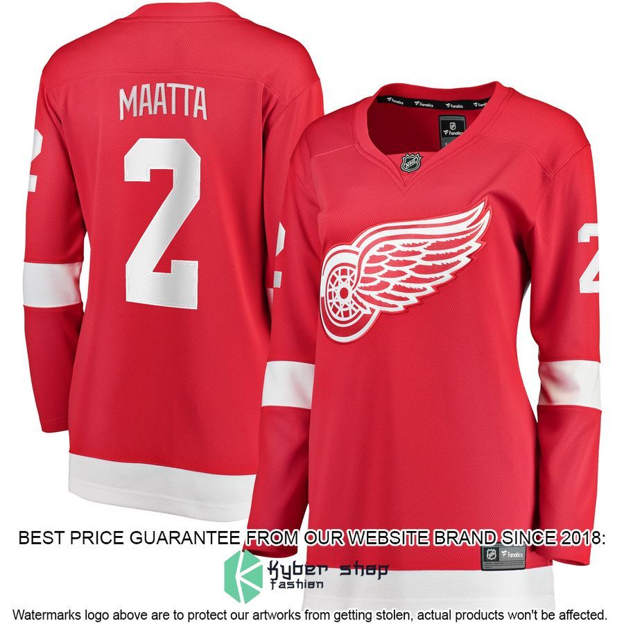 Olli Maatta Detroit Red Wings Women's Red Hockey Jersey 4 Olli Maatta Detroit Red Wings Women's Red Hockey Jersey word3
