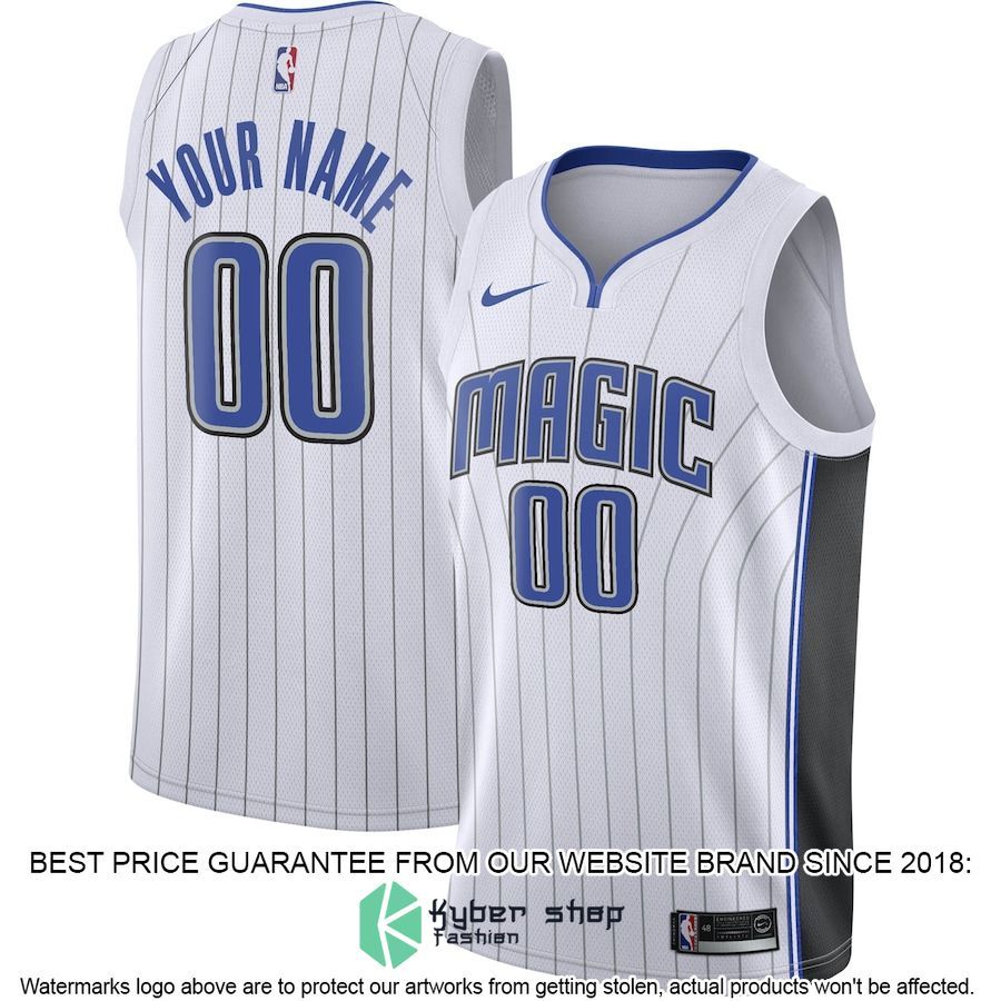 Orlando Magic Nike Custom White Basketball Jersey