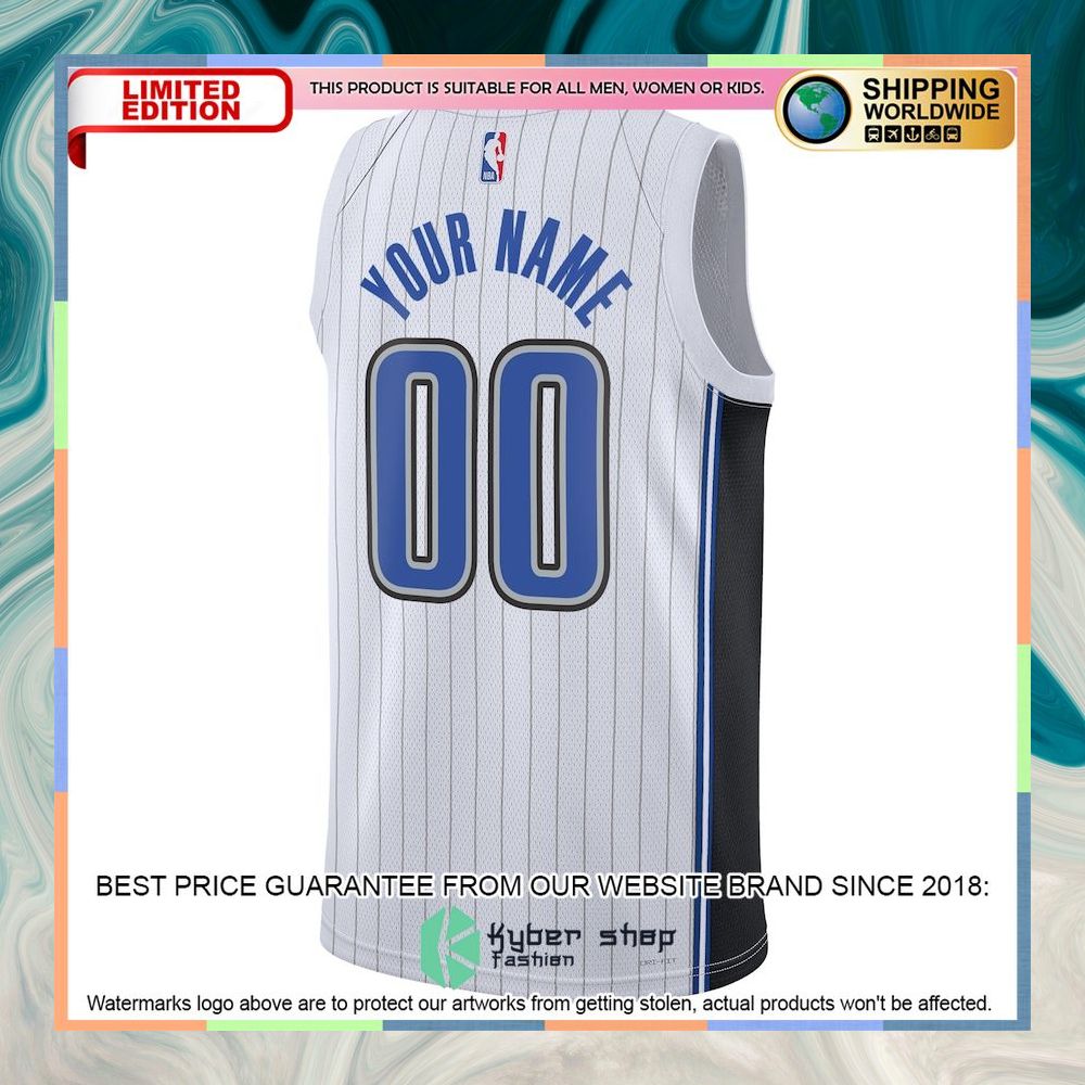 Orlando Magic Nike Unisex 2022-23 Custom White Basketball Jersey 6 Orlando Magic Nike Unisex 2022-23 Custom White Basketball Jersey word2