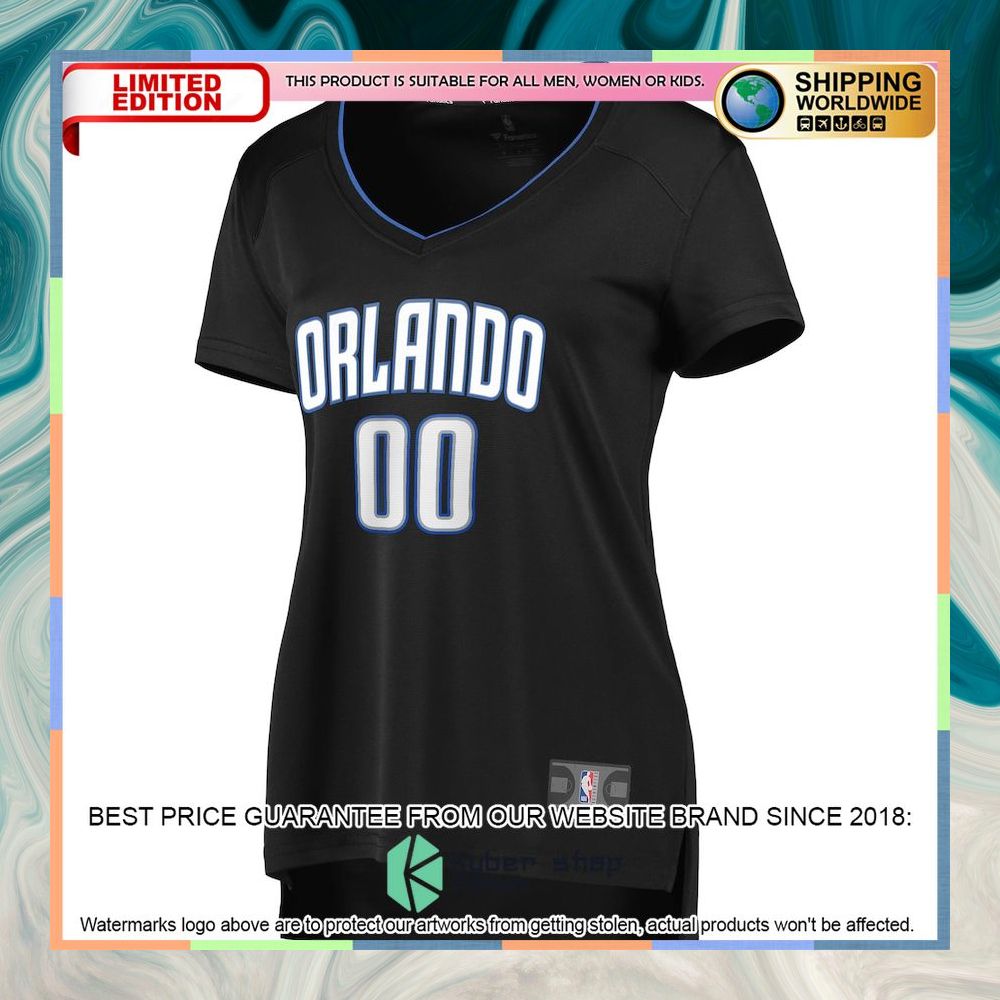 Orlando Magic Women's 2019 Custom Black Basketball Jersey 5 Orlando Magic Women's 2019 Custom Black Basketball Jersey word2