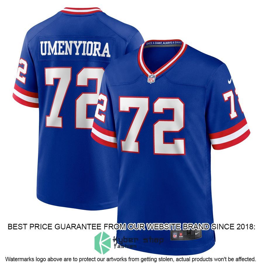 Osi Umenyiora New York Giants Classic Retired Royal Football Jersey