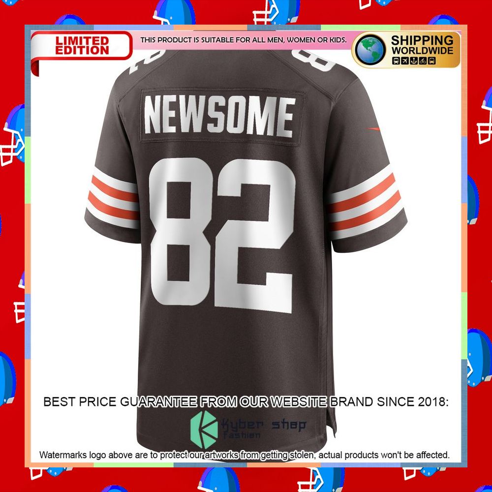 Ozzie Newsome Cleveland Browns Brown Football Jersey 7 Ozzie Newsome Cleveland Browns Brown Football Jersey word1