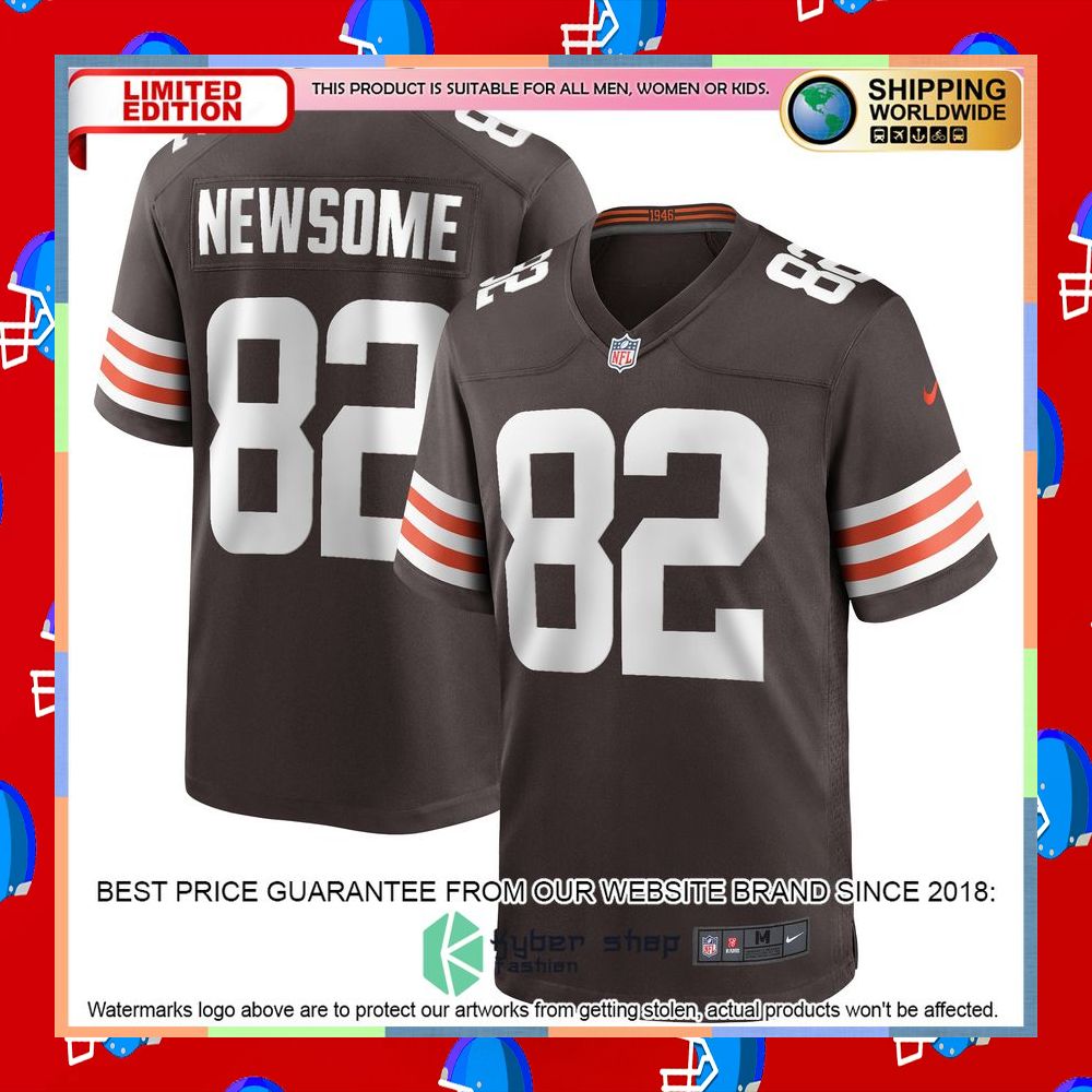 Ozzie Newsome Cleveland Browns Brown Football Jersey 8 Ozzie Newsome Cleveland Browns Brown Football Jersey word1