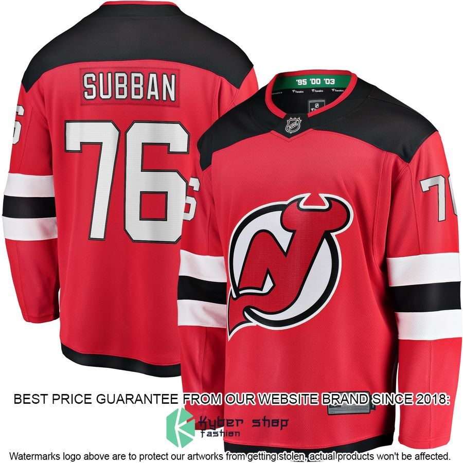 P.K. Subban New Jersey Devils Premier Red Hockey Jersey