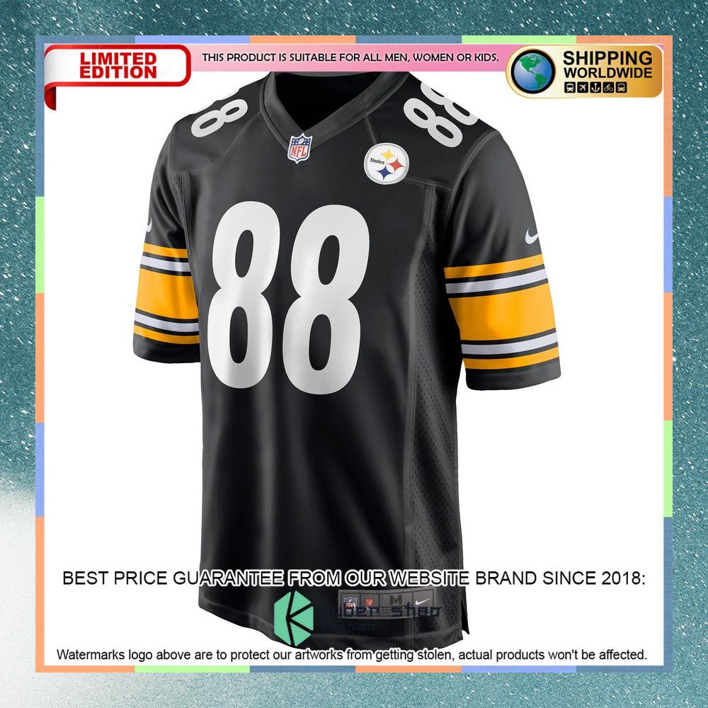Pat Freiermuth Pittsburgh Steelers Black Football Jersey 6 Pat Freiermuth Pittsburgh Steelers Black Football Jersey word1