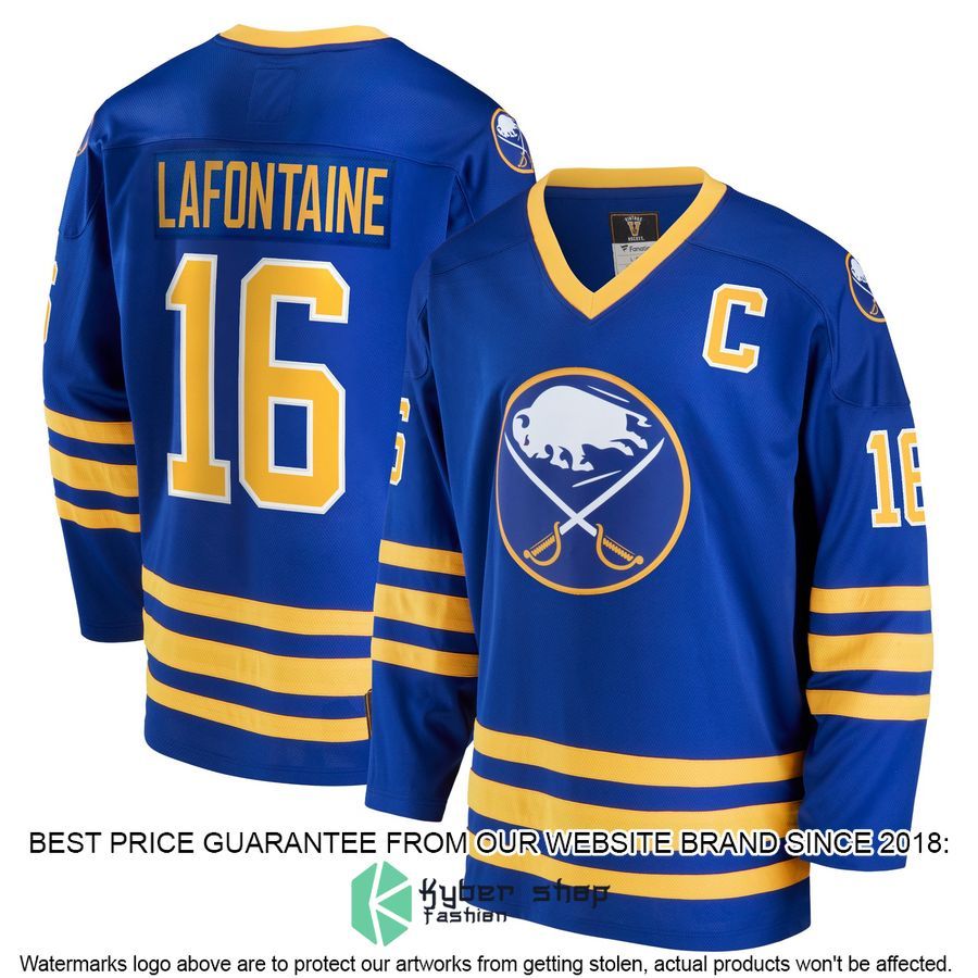 Pat LaFontaine Buffalo Sabres Breakaway Retired Royal Hockey Jersey