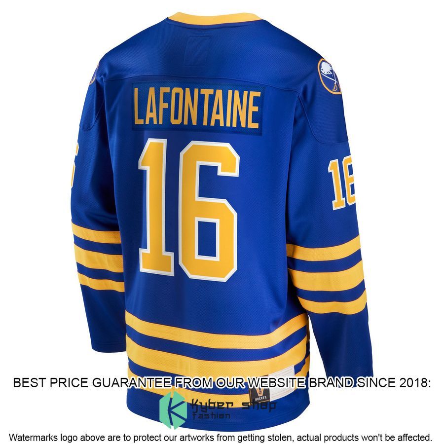 Pat LaFontaine Buffalo Sabres Breakaway Retired Royal Hockey Jersey 3 Pat LaFontaine Buffalo Sabres Breakaway Retired Royal Hockey Jersey word2