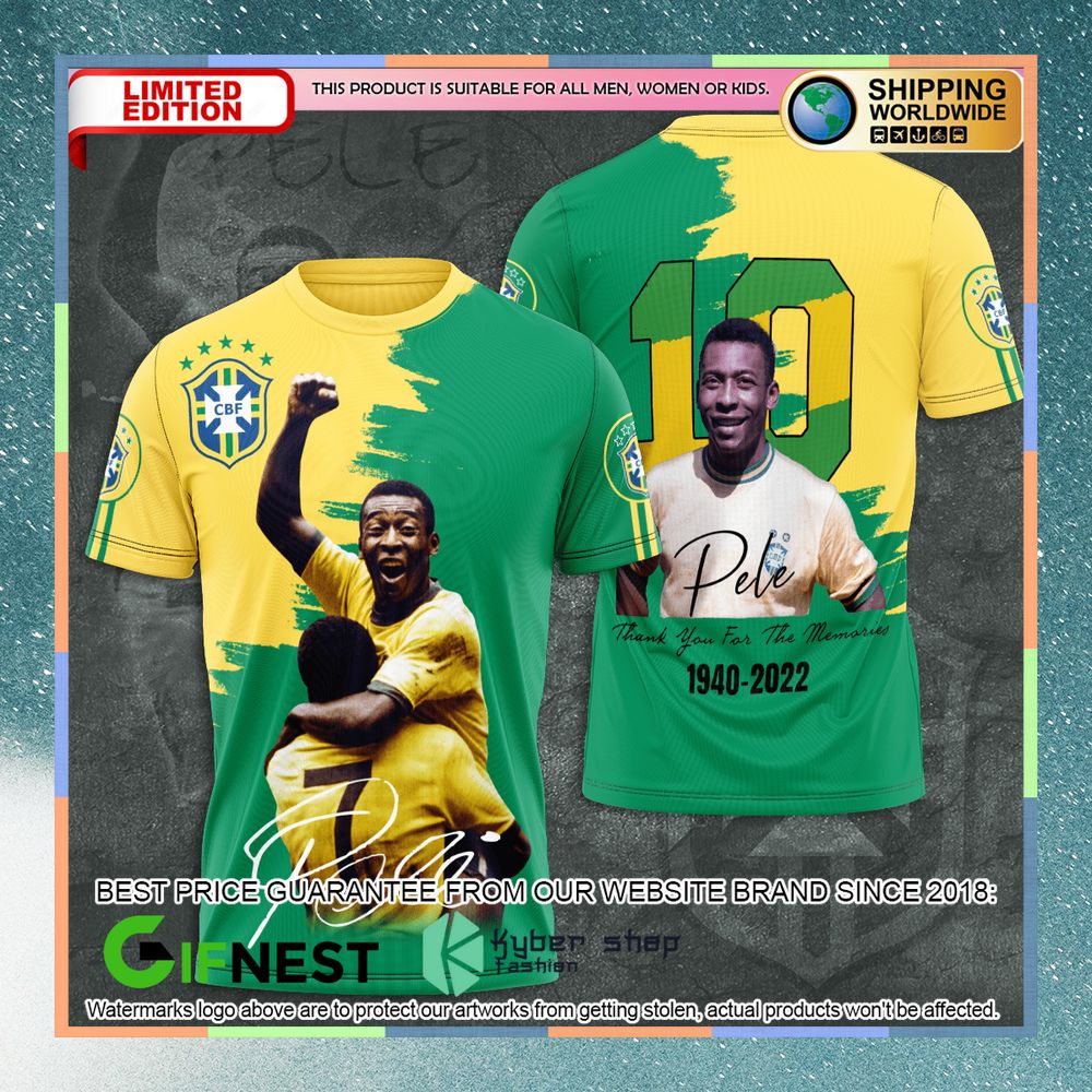 Pele 1940 - 2022 Thank You For The Memories Shirt, Hoodie 5 Pele 1940 - 2022 Thank You For The Memories Shirt, Hoodie word2
