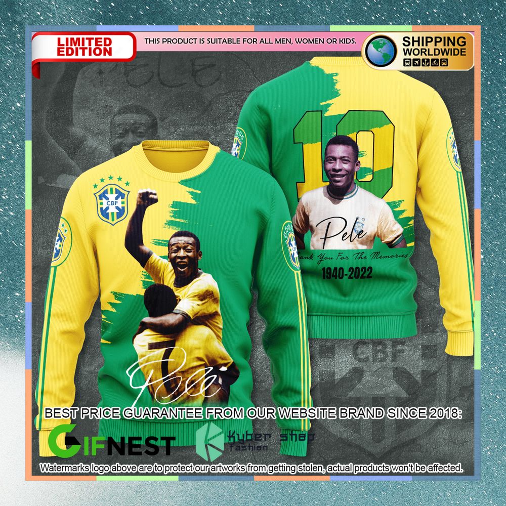 Pele 1940 - 2022 Thank You For The Memories Shirt, Hoodie 7 Pele 1940 - 2022 Thank You For The Memories Shirt, Hoodie word2