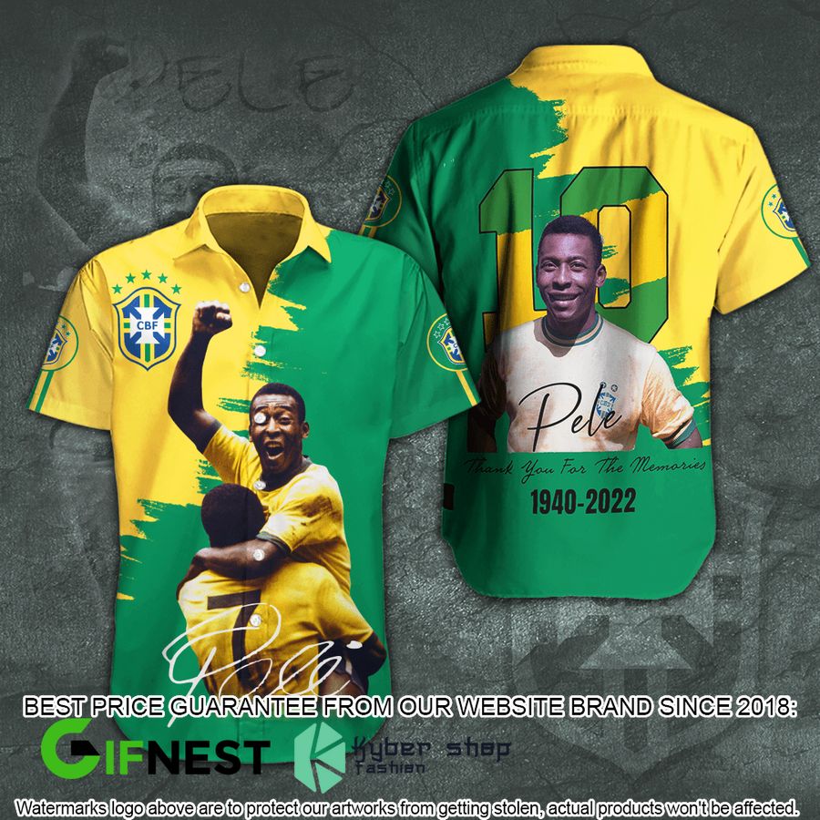 Pele Brazil Football Team Hawaiian Shirt