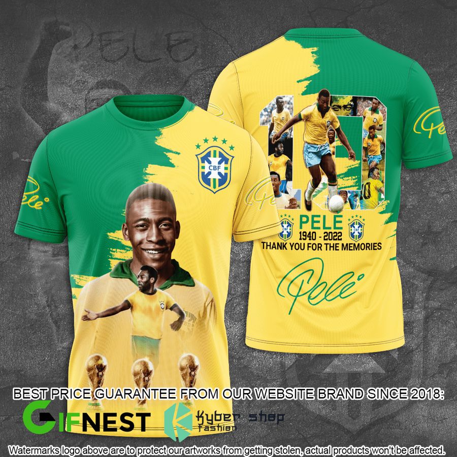 Pele Brazil Thank You For The Memories Shirt, Hoodie
