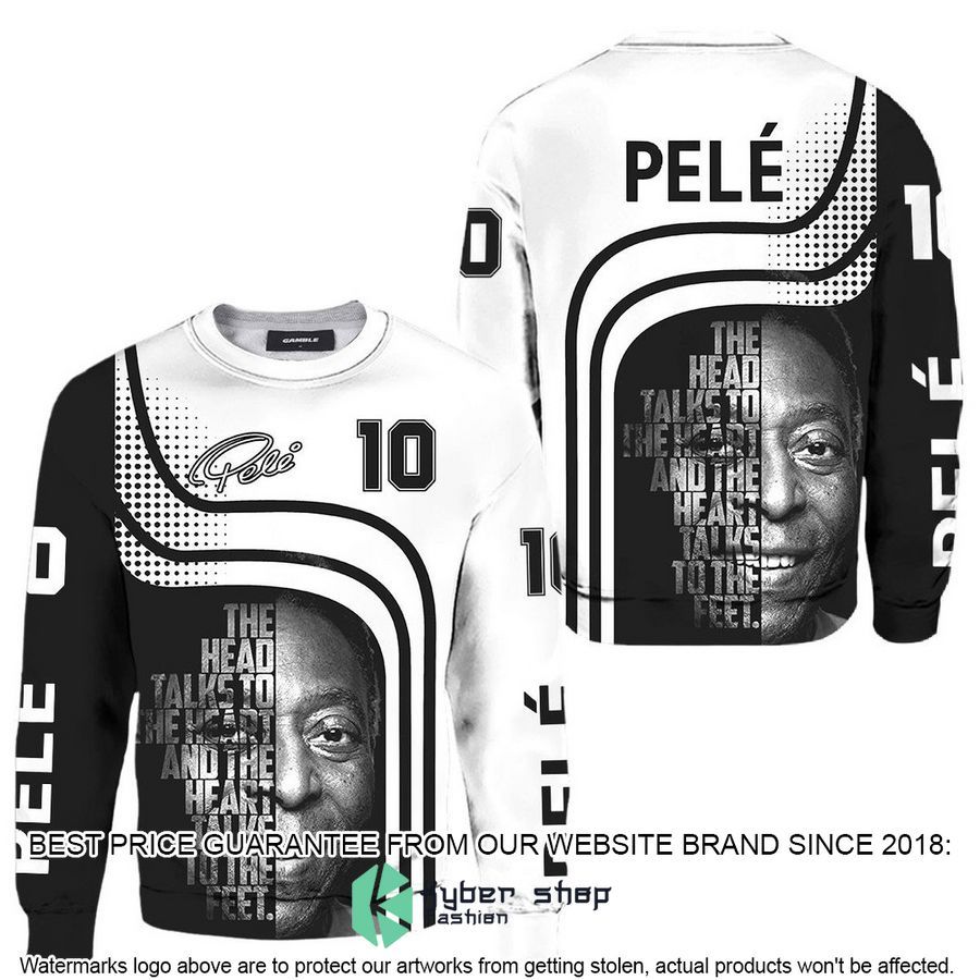 Pele The Heart Talks To The Feet Shirt, Hoodie 3 Pele The Heart Talks To The Feet Shirt, Hoodie word1