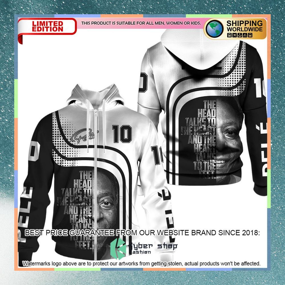 Pele The Heart Talks To The Feet Shirt, Hoodie 8 Pele The Heart Talks To The Feet Shirt, Hoodie word1