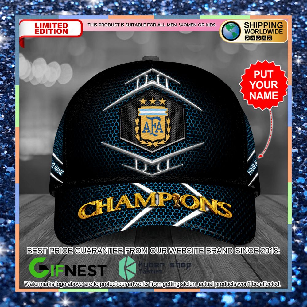 Personalized AFA Champions Cap 4 Personalized AFA Champions Cap word2