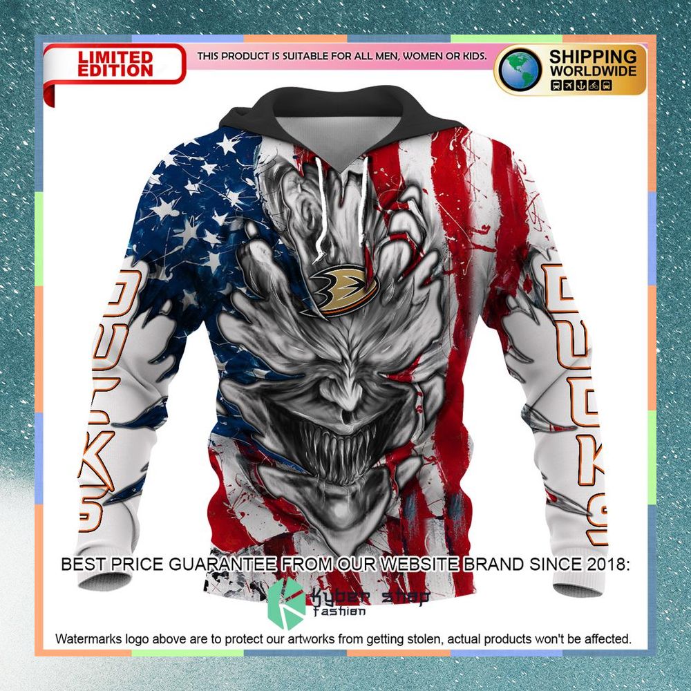 Personalized Anaheim Ducks Demon US Flag 3D Hoodie 7 Personalized Anaheim Ducks Demon US Flag 3D Hoodie word3
