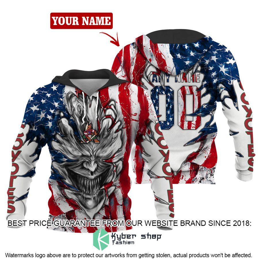 Personalized Anaheim Ducks Demon US Flag 3D Hoodie 4 Personalized Anaheim Ducks Demon US Flag 3D Hoodie word3