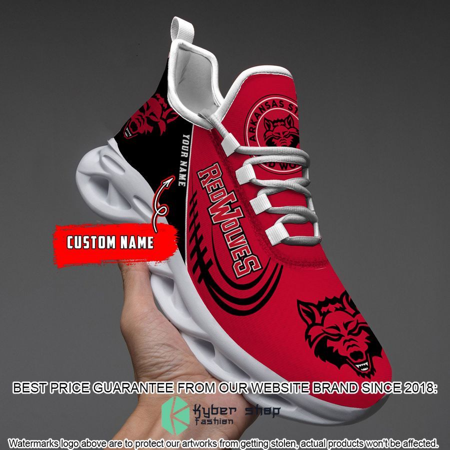 Personalized Arkansas State Red Wolves Max Soul Shoes