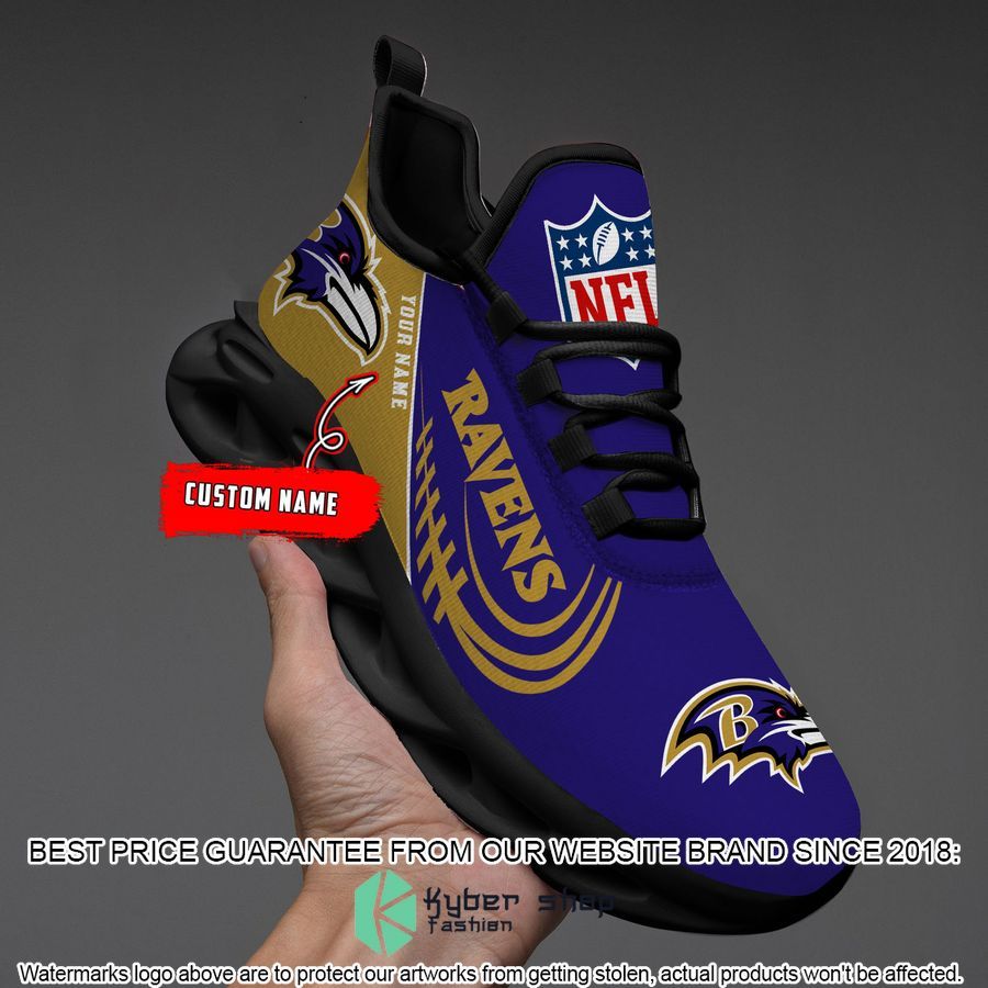 Personalized Baltimore Ravens Max Soul Shoes