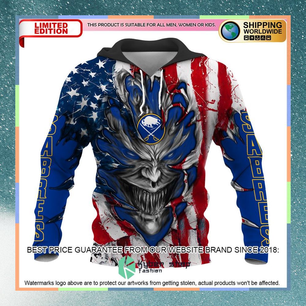 Personalized Buffalo Sabres Demon US Flag 3D Hoodie 9 Personalized Buffalo Sabres Demon US Flag 3D Hoodie word3