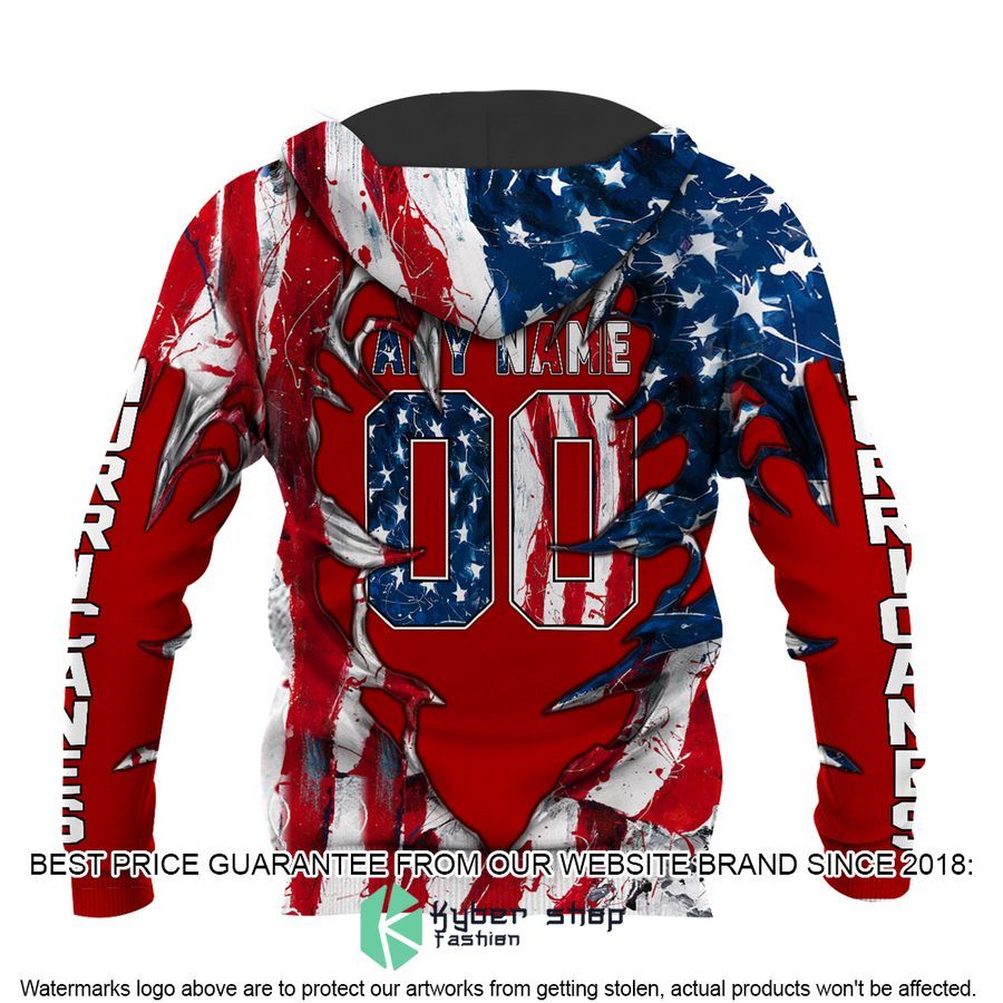 Personalized Carolina Hurricanes Demon US Flag 3D Hoodie 3 Personalized Carolina Hurricanes Demon US Flag 3D Hoodie word2