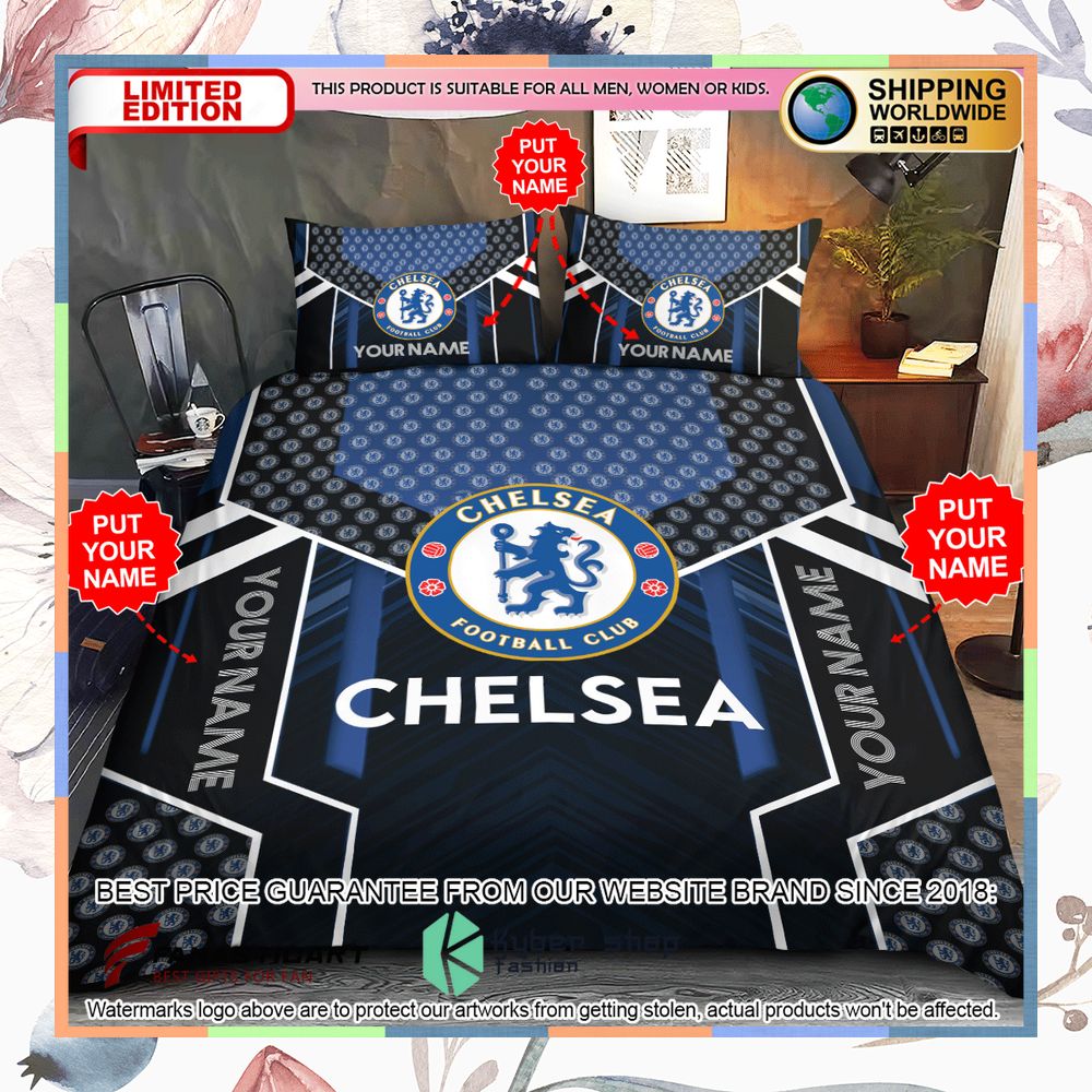 Personalized Chelsea FC Bedding Set 4 Personalized Chelsea FC Bedding Set word2