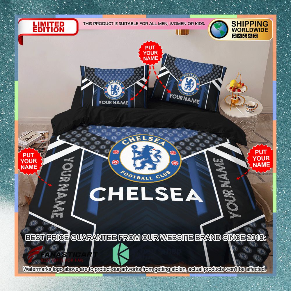 Personalized Chelsea FC Bedding Set 8 Personalized Chelsea FC Bedding Set word2