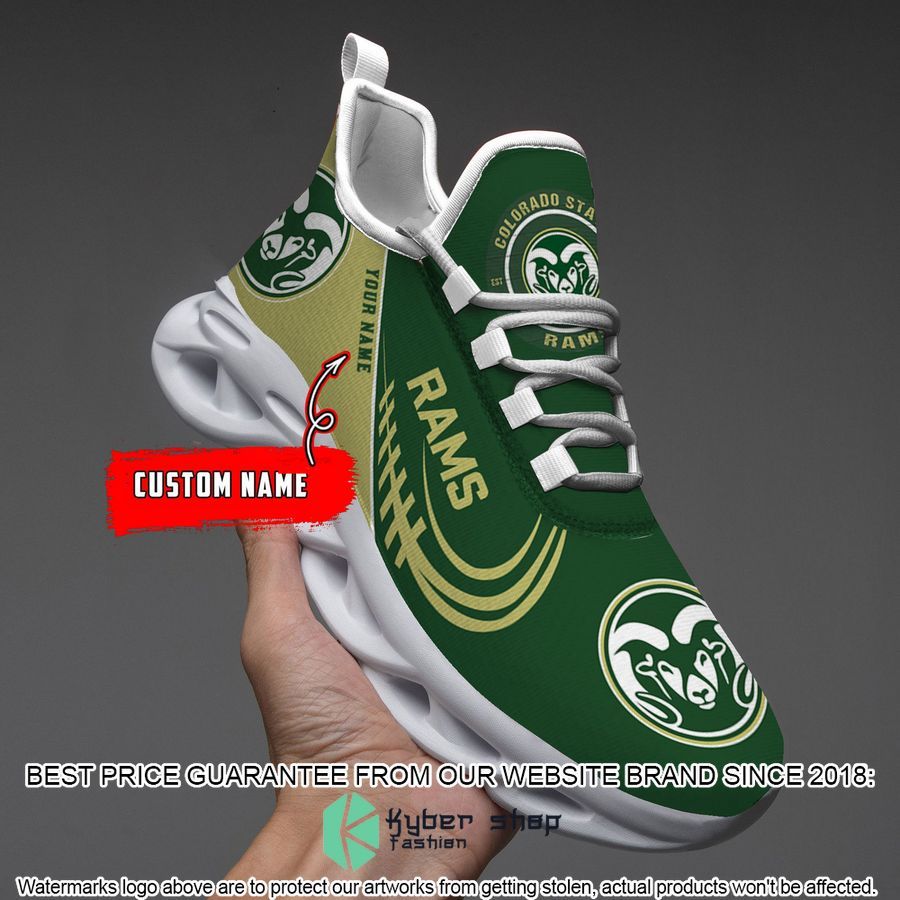 Personalized Colorado State Rams Max Soul Shoes word2