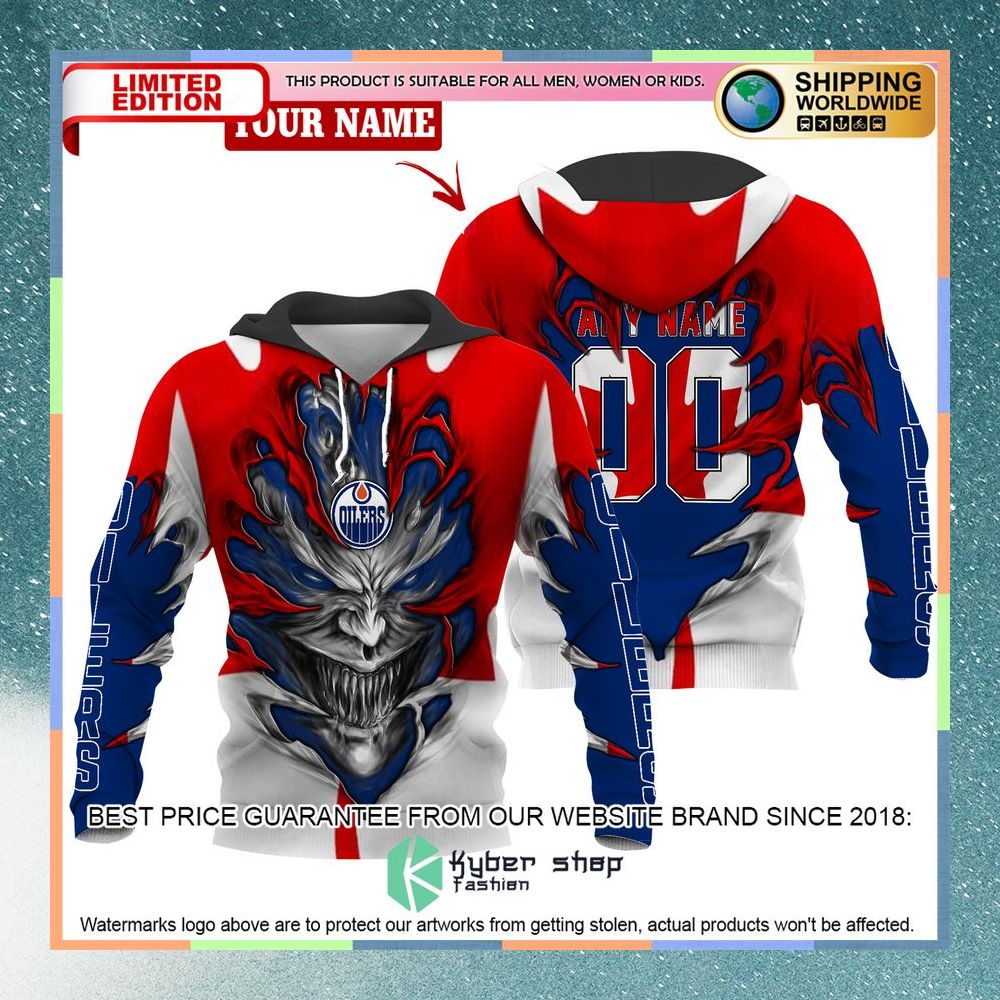 Personalized Edmonton Oilers Demon 3D Hoodie 4 Personalized Edmonton Oilers Demon 3D Hoodie word1