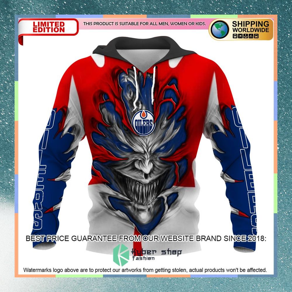 Personalized Edmonton Oilers Demon 3D Hoodie 5 Personalized Edmonton Oilers Demon 3D Hoodie word1