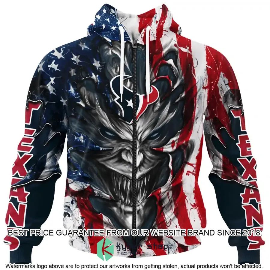Personalized Houston Texans Demon Face American Flag Shirt, Hoodie 4 Personalized Houston Texans Demon Face American Flag Shirt, Hoodie word3