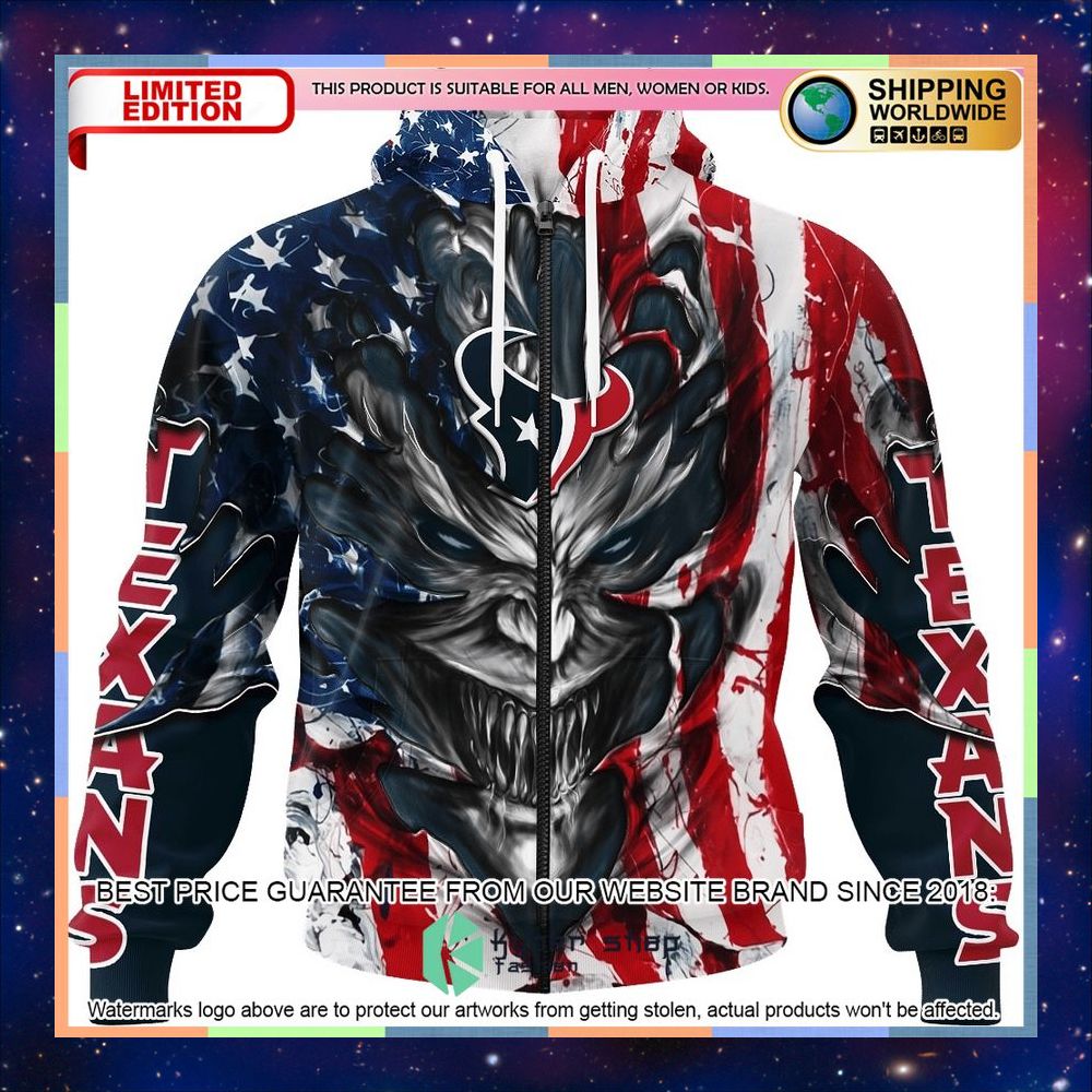 Personalized Houston Texans Demon Face American Flag Shirt, Hoodie 10 Personalized Houston Texans Demon Face American Flag Shirt, Hoodie word3