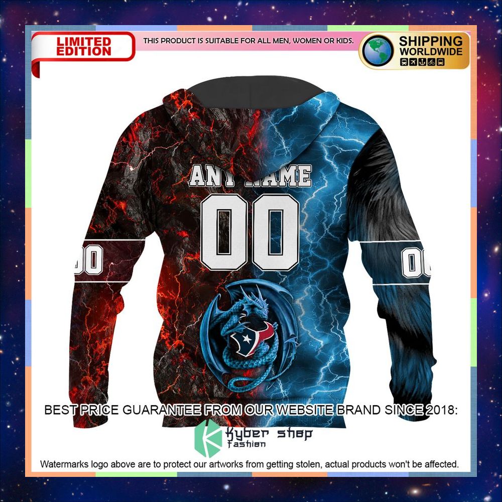 Personalized Houston Texans Dragon Demon Face Hoodie, Pants 12 Personalized Houston Texans Dragon Demon Face Hoodie, Pants word1