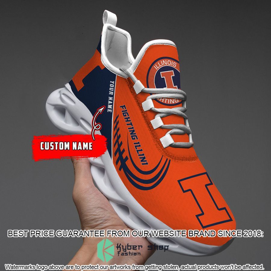 Personalized Illinois Fighting Illini Max Soul Shoes