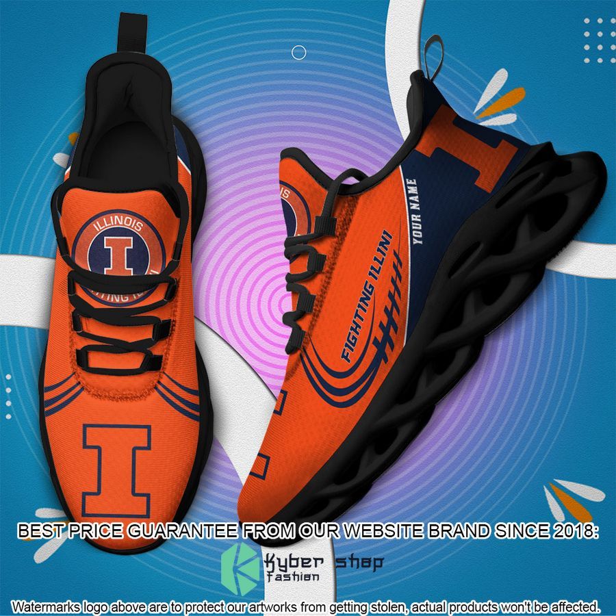 Personalized Illinois Fighting Illini Max Soul Shoes 3 Personalized Illinois Fighting Illini Max Soul Shoes word3
