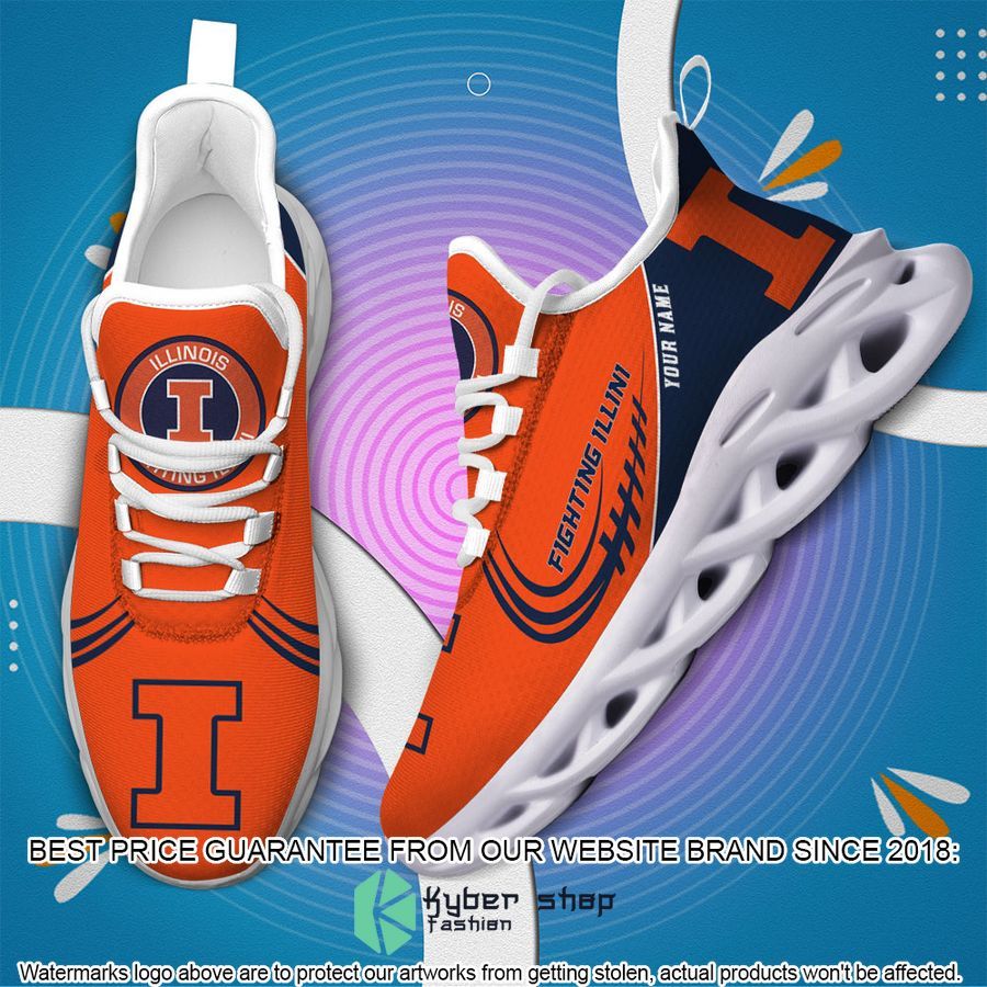 Personalized Illinois Fighting Illini Max Soul Shoes 4 Personalized Illinois Fighting Illini Max Soul Shoes word3