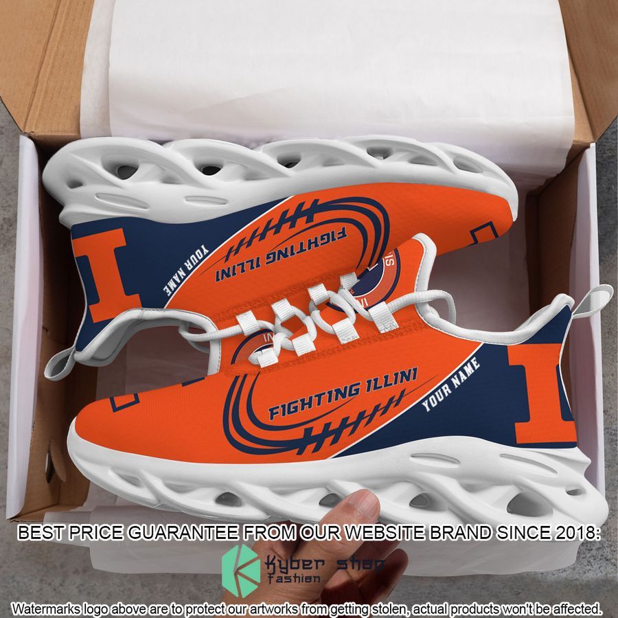 Personalized Illinois Fighting Illini Max Soul Shoes 6 Personalized Illinois Fighting Illini Max Soul Shoes word3