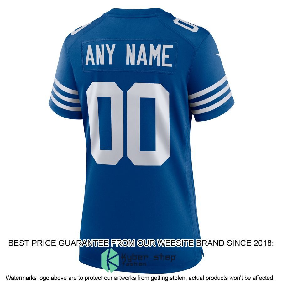 Personalized Indianapolis Colts Women's Alternate Royal Football Jersey 3 Personalized Indianapolis Colts Women's Alternate Royal Football Jersey word1