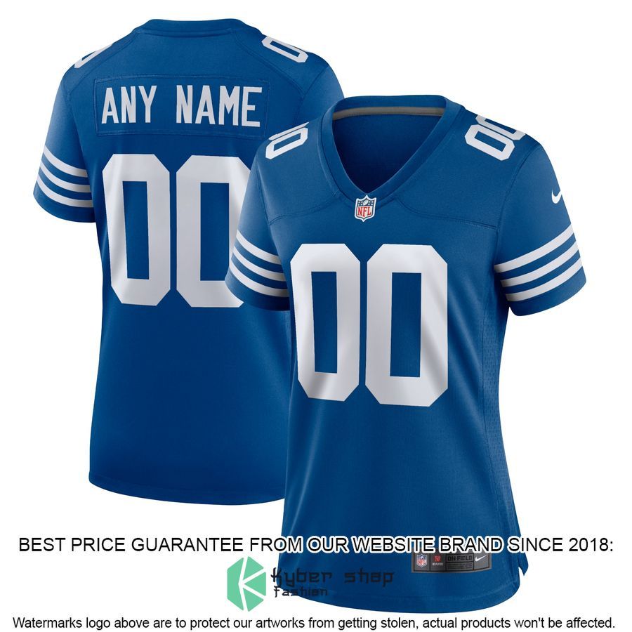 Personalized Indianapolis Colts Women's Alternate Royal Football Jersey 4 Personalized Indianapolis Colts Women's Alternate Royal Football Jersey word1