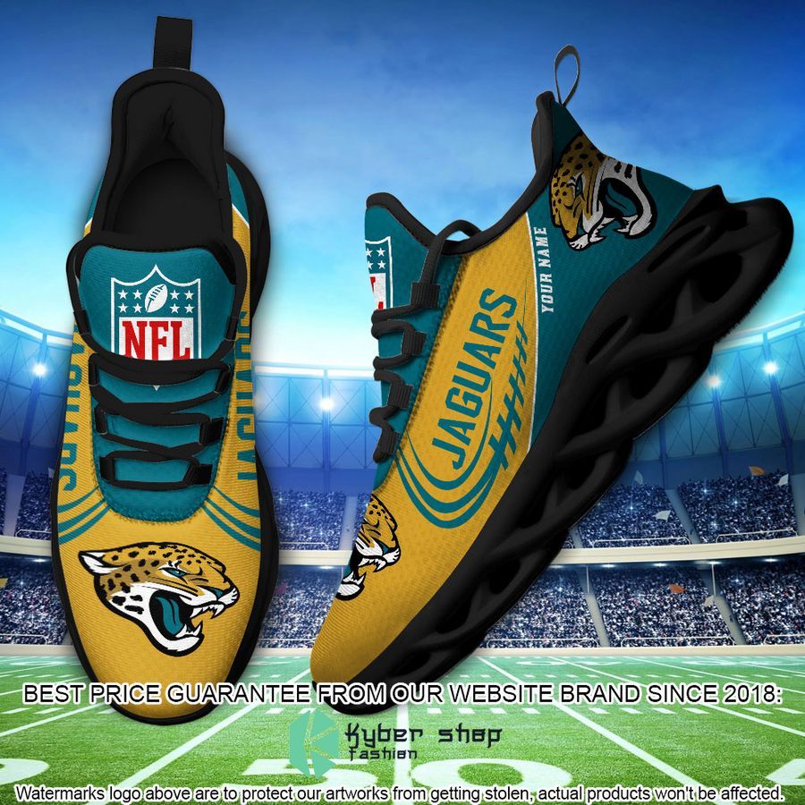 Personalized Jacksonville Jaguars Max Soul Shoes 4 Personalized Jacksonville Jaguars Max Soul Shoes word3