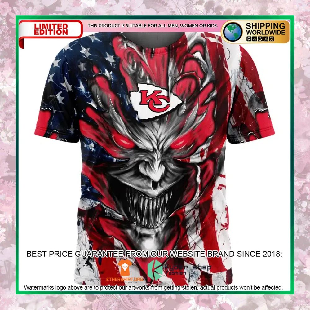 BEST Personalized Kansas City Chiefs Demon Face American Flag Hoodie, Shirt 4 BEST Personalized Kansas City Chiefs Demon Face American Flag Hoodie, Shirt word1