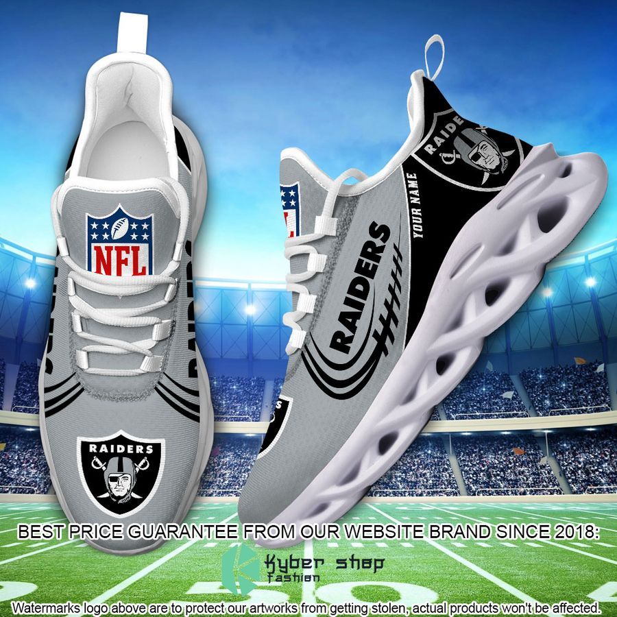 Personalized Las Vegas Raiders Max Soul Shoes 5 Personalized Las Vegas Raiders Max Soul Shoes word3