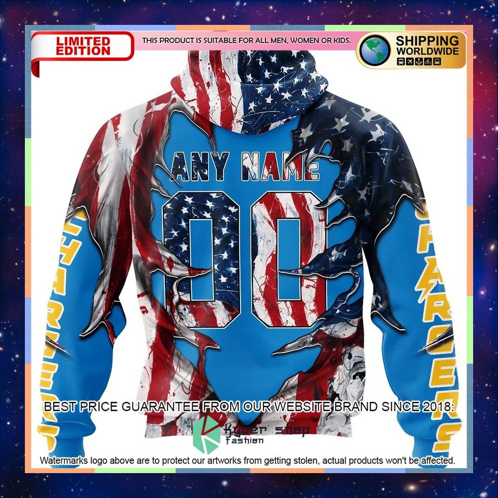 Personalized Los Angeles Chargers Demon Face American Flag Shirt, Hoodie 10 Personalized Los Angeles Chargers Demon Face American Flag Shirt, Hoodie word2