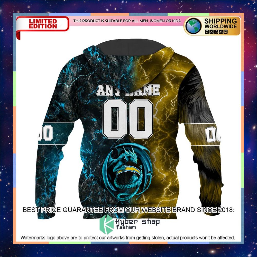 Personalized Los Angeles Chargers Dragon Demon Face Hoodie, Pants 12 Personalized Los Angeles Chargers Dragon Demon Face Hoodie, Pants word2