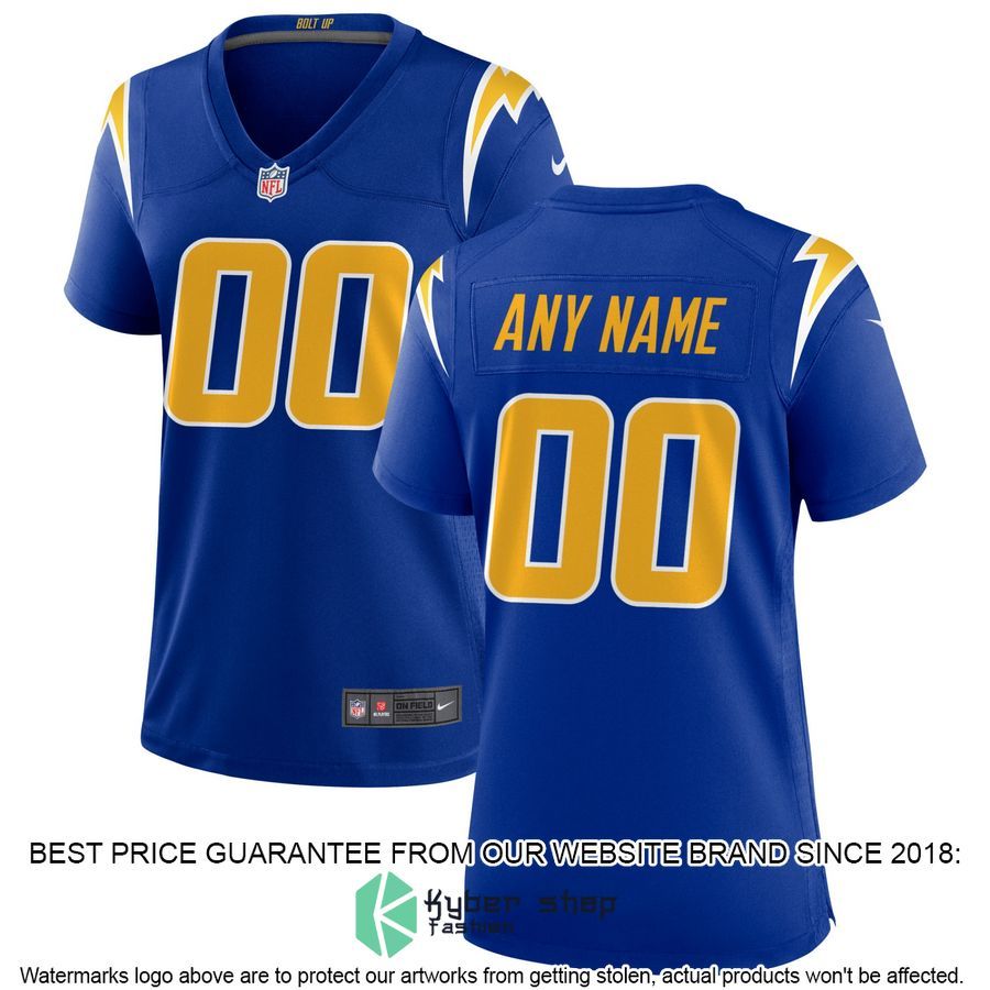 Personalized Los Angeles Chargers Women's White Football Jersey 7 Personalized Los Angeles Chargers Women's White Football Jersey word3