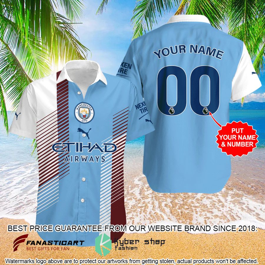 Personalized Manchester City FC Hawaiian Shirt