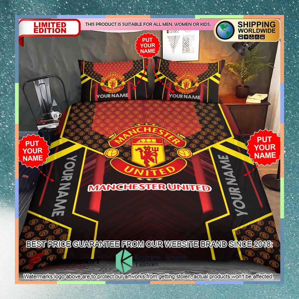 Personalized Manchester United Bedding Set 7 Personalized Manchester United Bedding Set word3